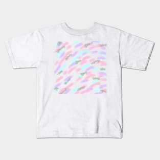 Colorful watercolor abstract glitter sparkle art Kids T-Shirt